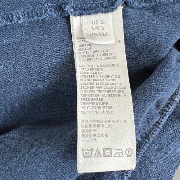 We the Free Blue Vintage Wash Lightweight Oversized Pullover Top Free People S - Picture 7 of 8